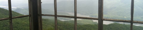 Photo from the top of the Shuckstack Fire Tower
