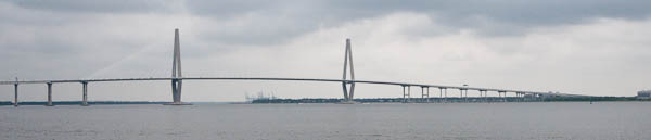 Photo of of the bridge from the Charleston Aquarium