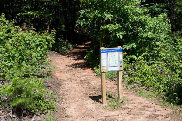 Photo of the Rocktop Trailhead at Freedom Mill Road
