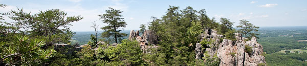 Photo of the view from top of the Crowders Mountain cliffs