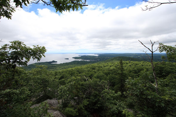 Photo of the view of Camden and Penobscot Bay