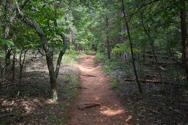 Photo of the lake-side trail