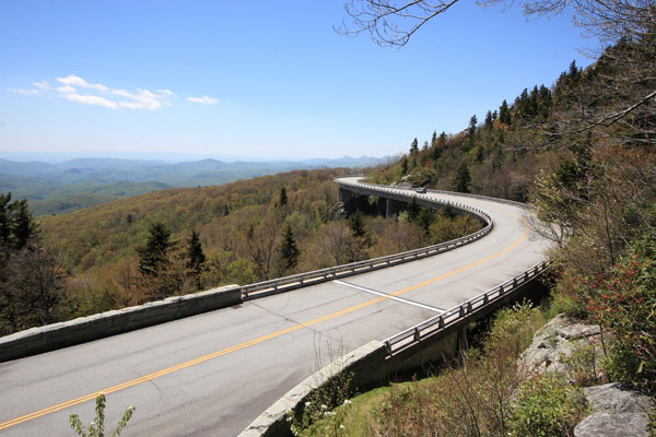 Photo of the view of the Linn Cove Viaduct