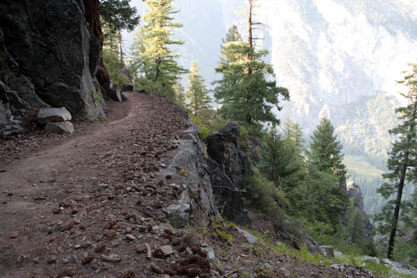 Photo of the trail as it approaches Union Point