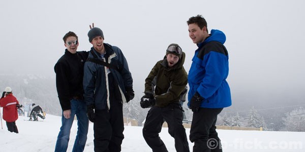 chris, brian, craig and jay on the mountain 