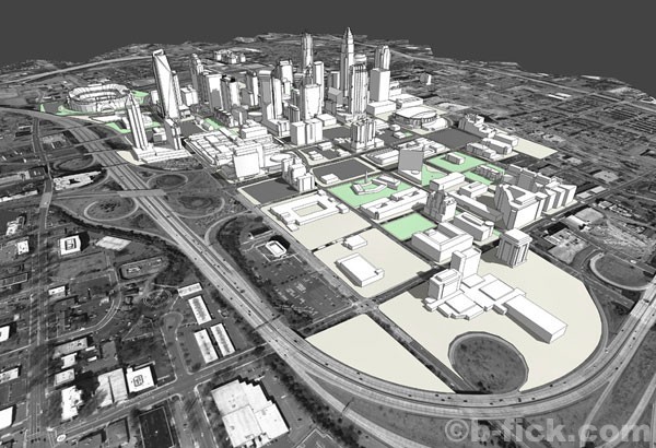 Rendering looking from 2nd Ward