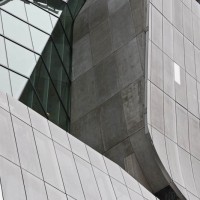 Photo of the large break in the front facade