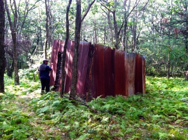 Photo of ruins at the top of Hardscrabble Knob